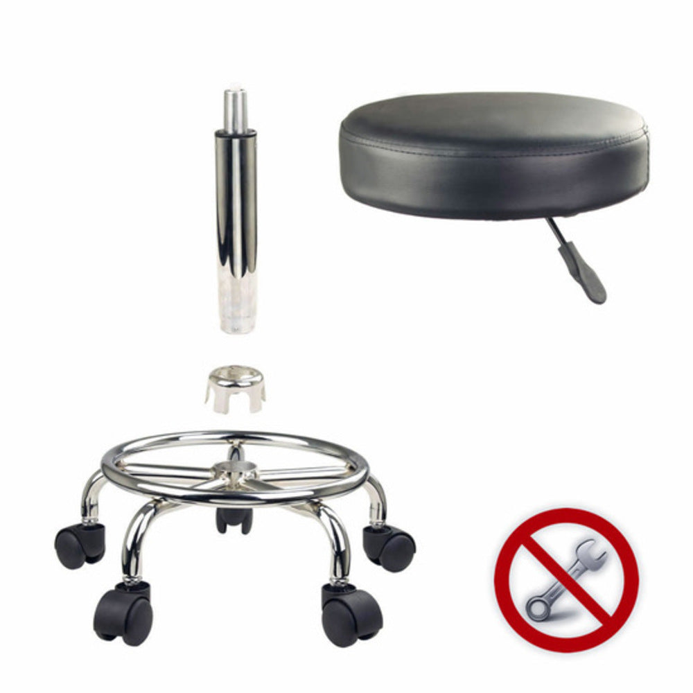 Swivel Salon Barber Stool Chair Round Type BLACK - Cosy Abode