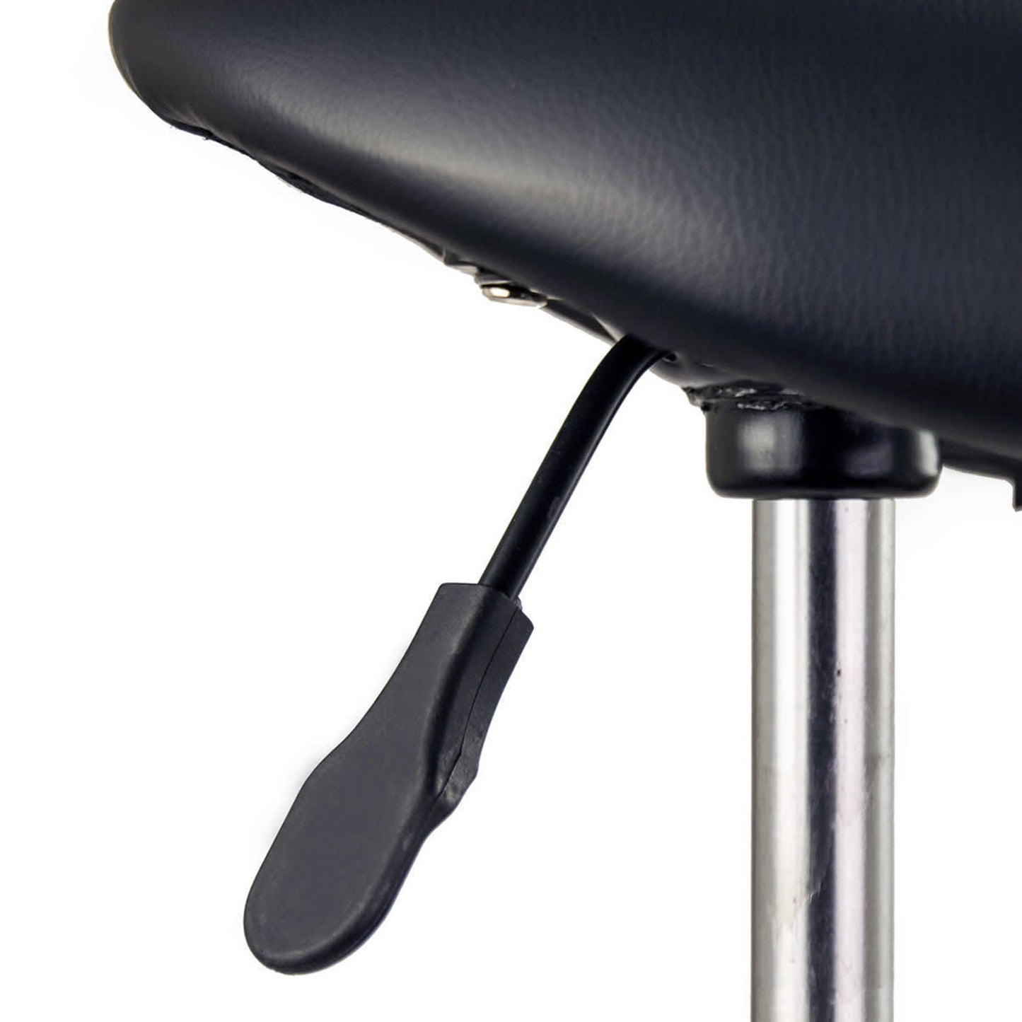 Swivel Salon Barber Stool Chair Saddle Type BLACK - Cosy Abode