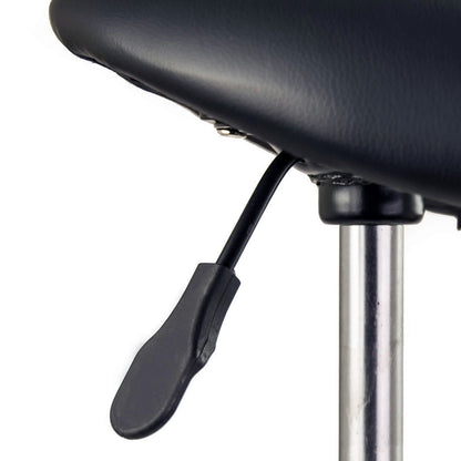 Swivel Salon Barber Stool Chair Saddle Type BLACK - Cosy Abode