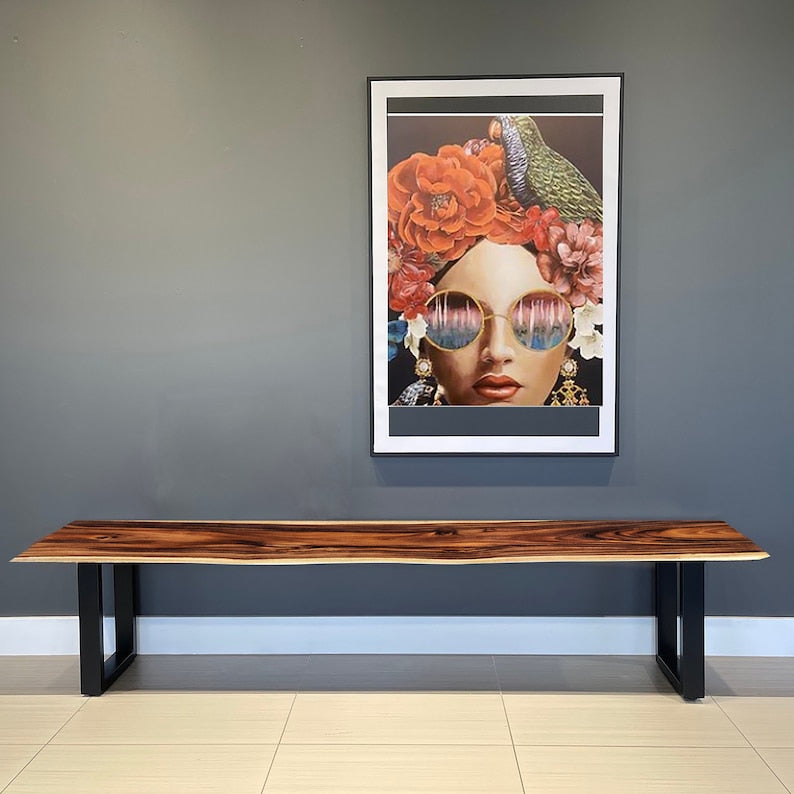 Bench seat or low set console table, hallway table Raintree Wood 1.8 Meter 180cm - Cosy Abode