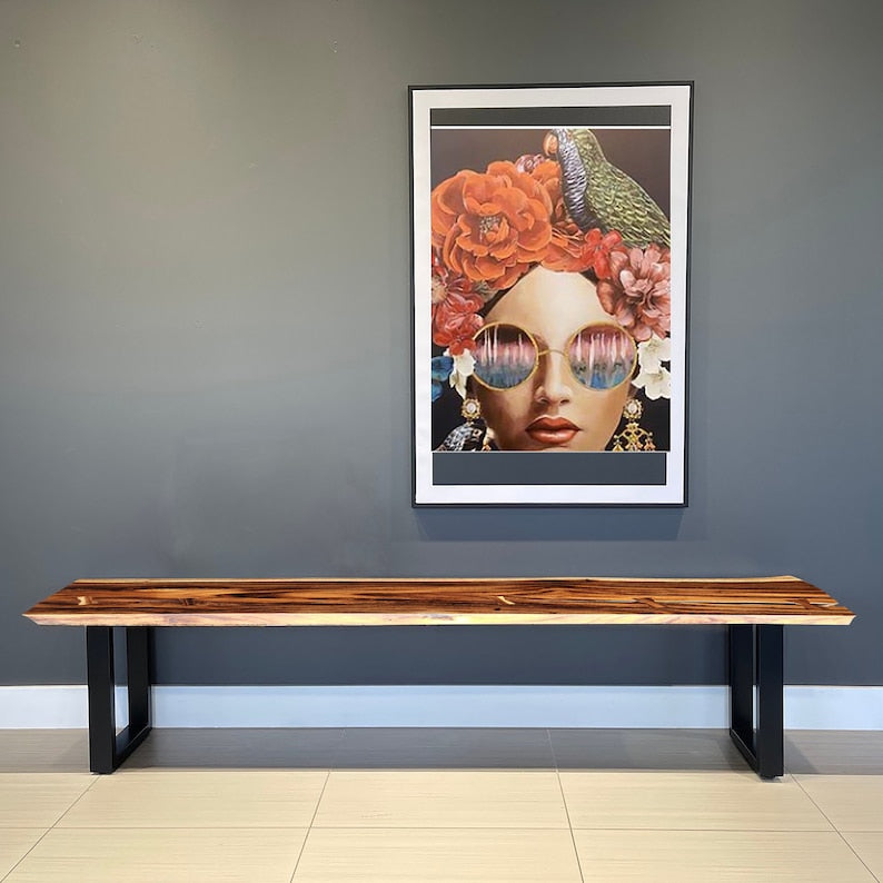 Bench seat or low set console table, hallway table Raintree Wood 1.8 Meter 180cm - Cosy Abode