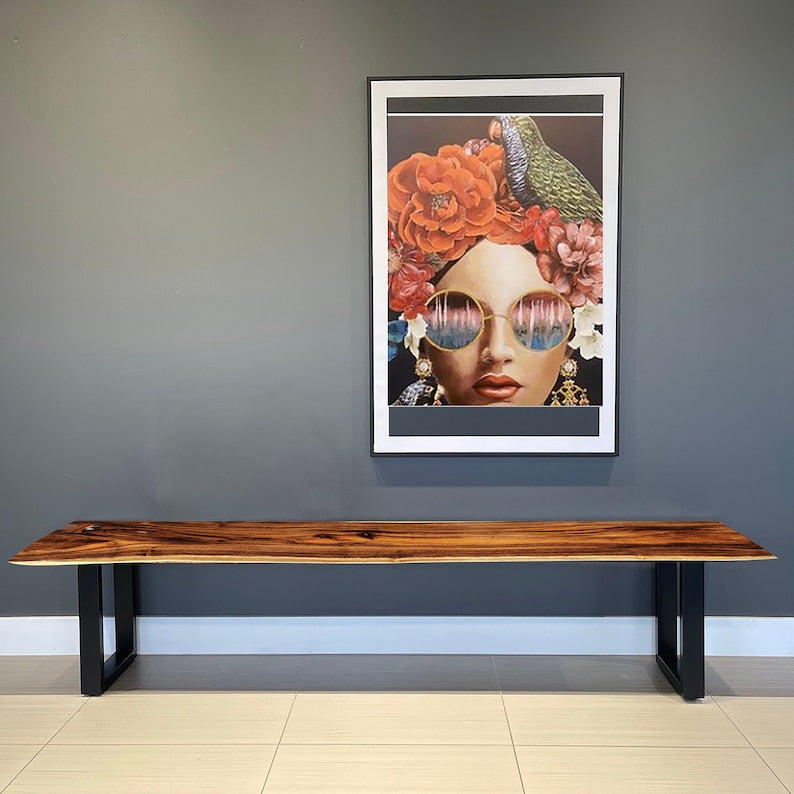 Bench seat or low set console table, hallway table Raintree Wood 1.8 Meter 180cm - Cosy Abode