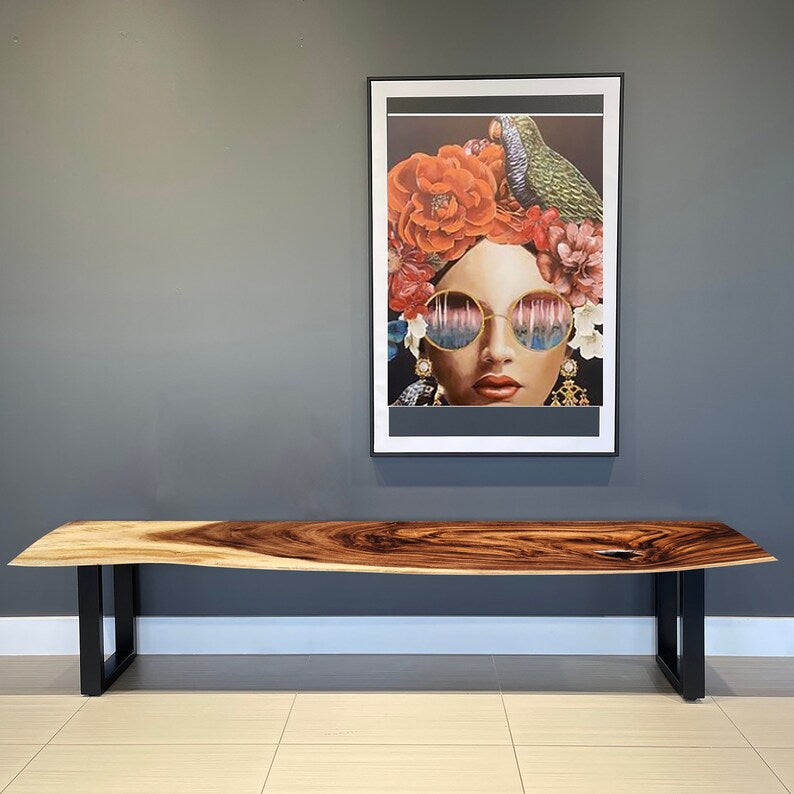 Bench seat or low set console table, hallway table Raintree Wood 1.8 Meter 180cm - Cosy Abode