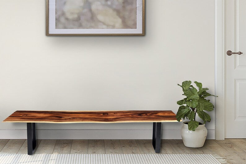 Bench seat or low set console table, hallway table Raintree Wood 1.8 Meter 180cm - Cosy Abode