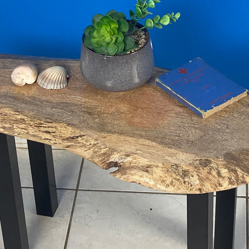 Coffee side table Silky Oak handmade - Cosy Abode