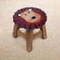 Children's Chair Stool Wooden Lion Theme - Cosy Abode