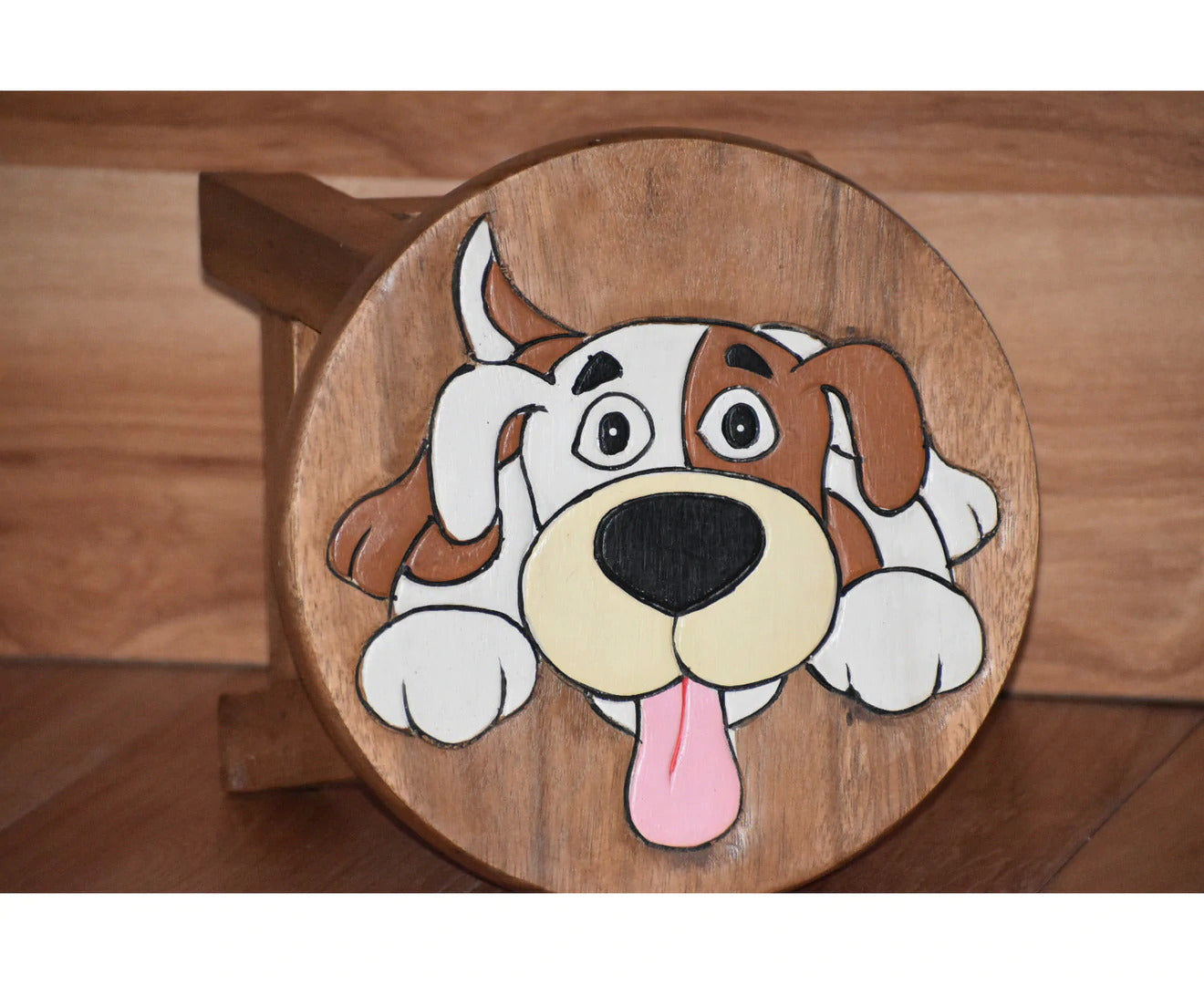 Kids furniture Wooden Stool Puppy Dog Chair Toddlers Step Sitting - Cosy Abode