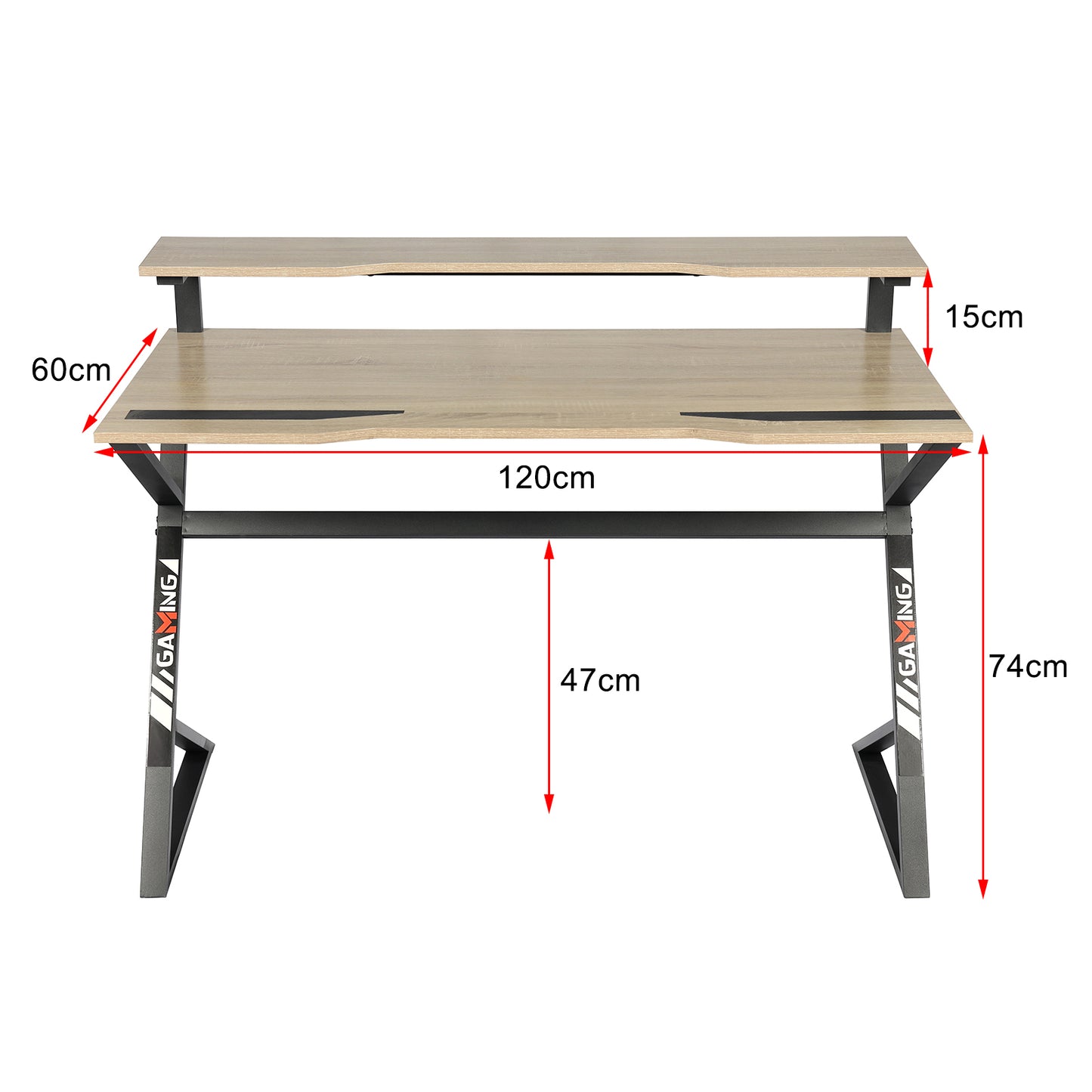 YES4HOMES Computer Desk, Sturdy Home Office Gaming Desk for Laptop, Modern Simple Style Writing Table, Multipurpose Workstation - Cosy Abode