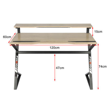 YES4HOMES Computer Desk, Sturdy Home Office Gaming Desk for Laptop, Modern Simple Style Writing Table, Multipurpose Workstation - Cosy Abode