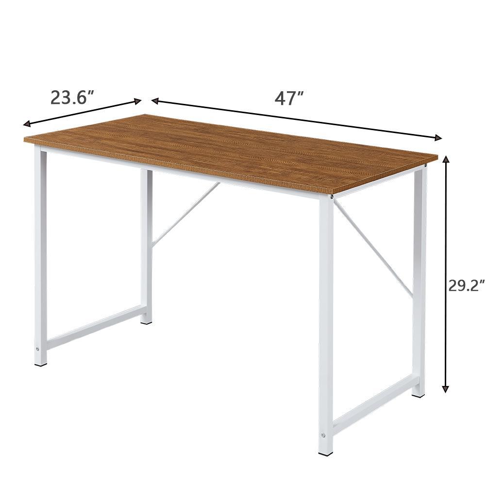 YES4HOMES Computer Desk, Sturdy Home Office Laptop Desk Modern Writing Table, Multipurpose Workstation - Cosy Abode