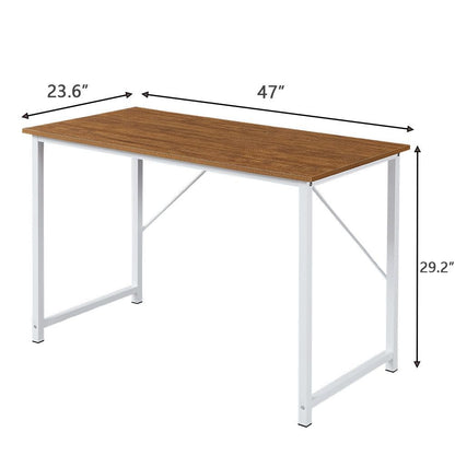 YES4HOMES Computer Desk, Sturdy Home Office Laptop Desk Modern Writing Table, Multipurpose Workstation - Cosy Abode