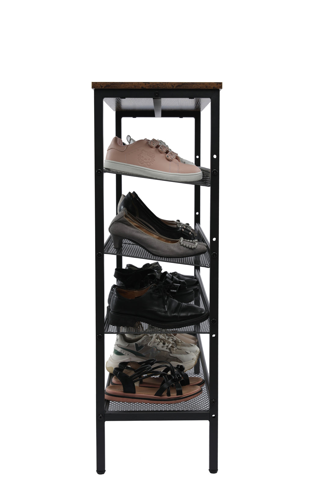 YES4HOMES 5-Tier Medium Shoe Rack Shelf Stand Flat & Slant Adjustable Storage Organizer - Cosy Abode
