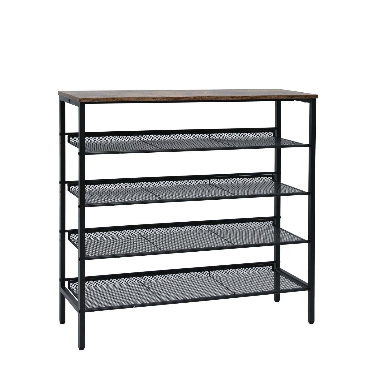 YES4HOMES 5-Tier Medium Shoe Rack Shelf Stand Flat & Slant Adjustable Storage Organizer - Cosy Abode