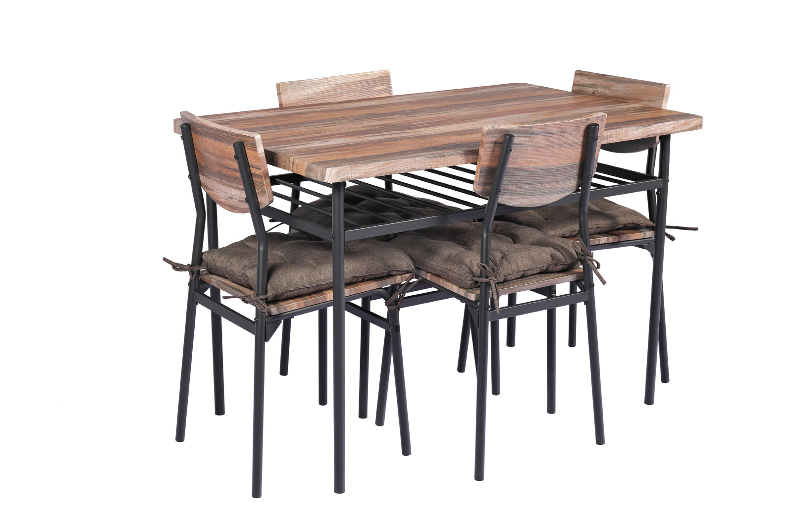 YES4HOMES 5 Piece Kitchen Dining Room Table and Chairs Furniture With Cushion Mat - Cosy Abode