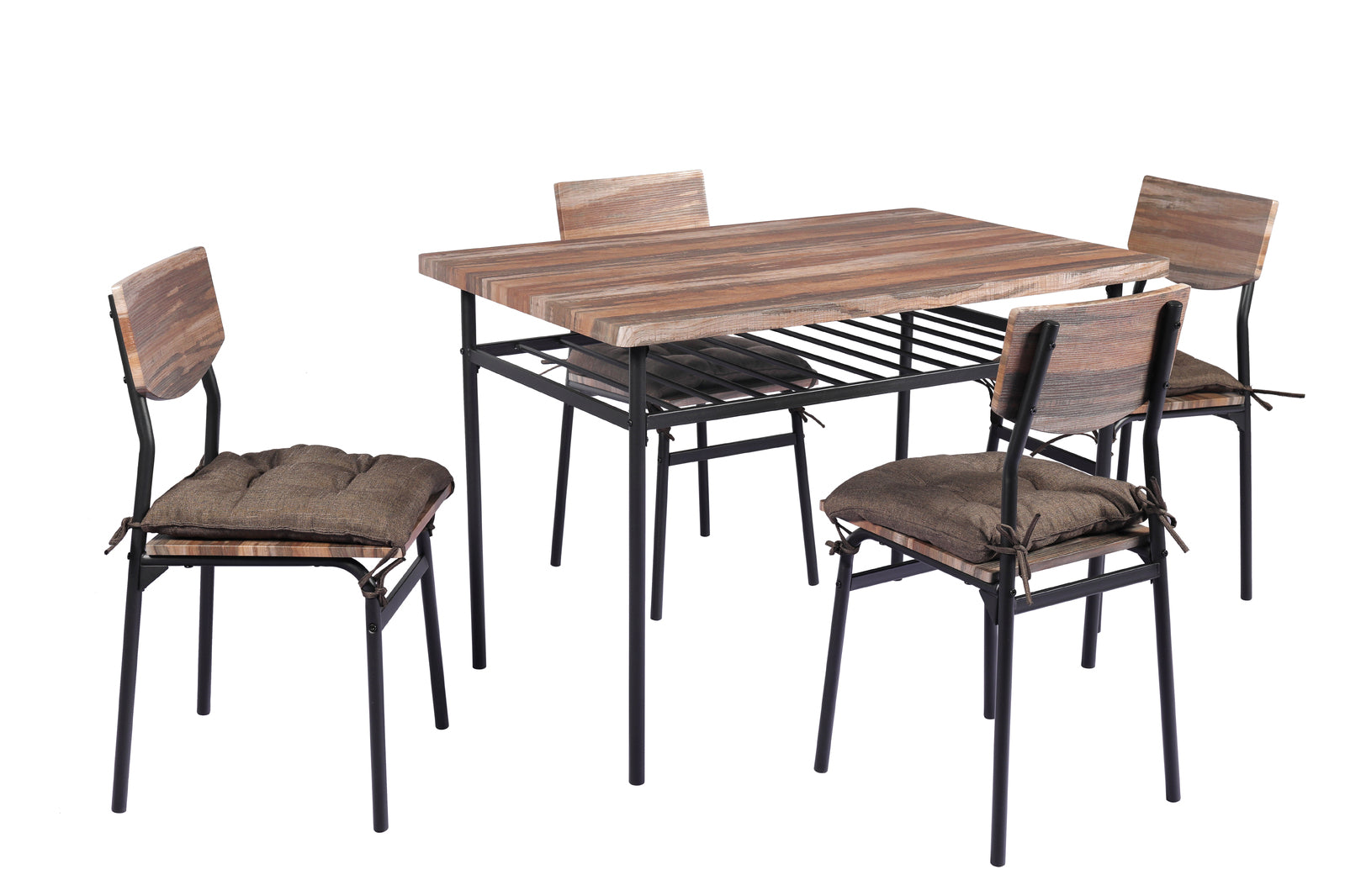 YES4HOMES 5 Piece Kitchen Dining Room Table and Chairs Furniture With Cushion Mat - Cosy Abode