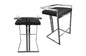 Arya Bar Stool in Black with Silver Frame - Cosy Abode