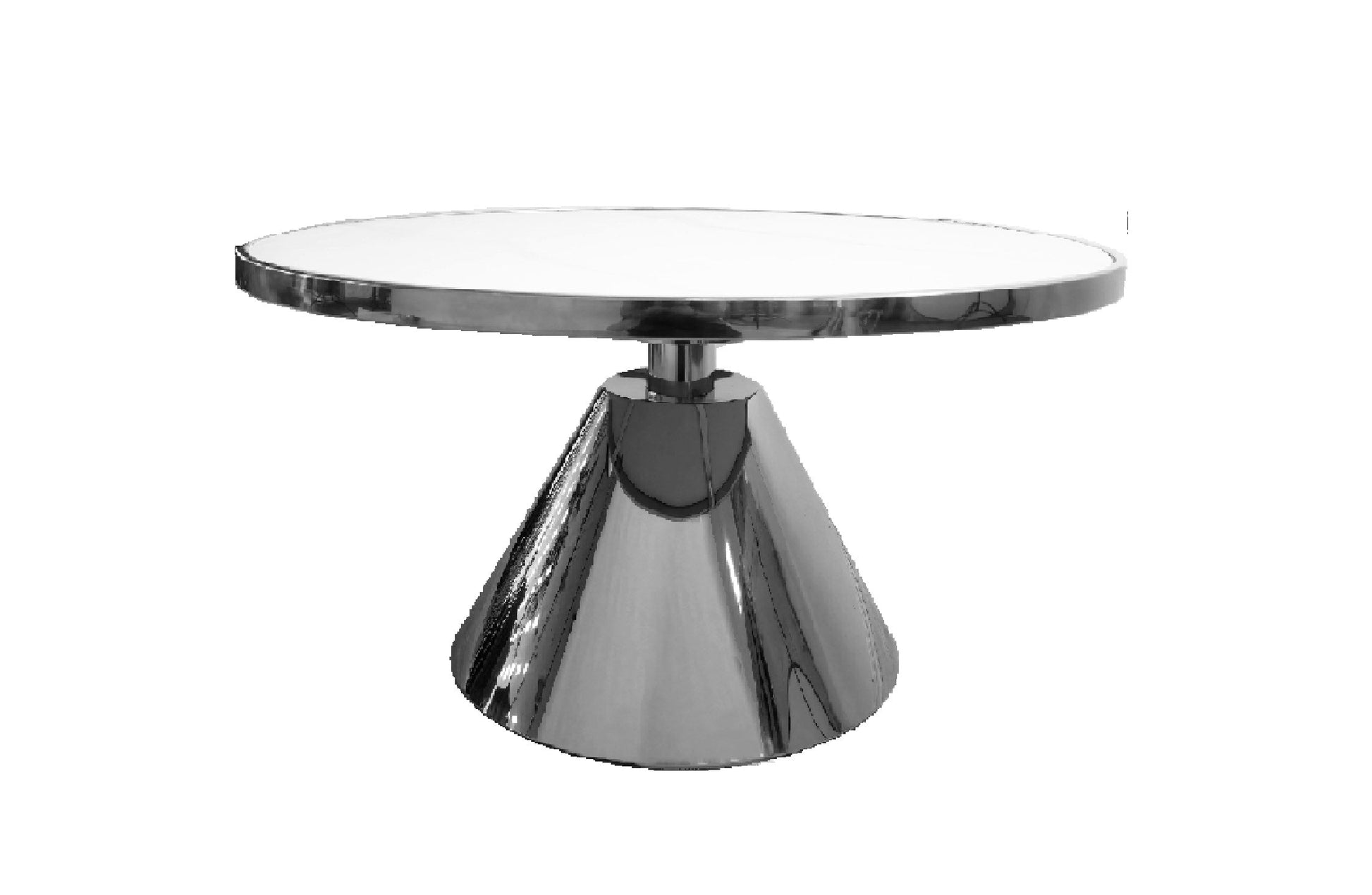 Glam Black 90cm Coffee Table - White Marble - Cosy Abode