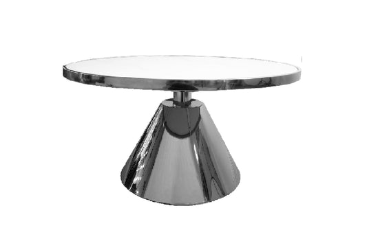 Glam Black 90cm Coffee Table - White Marble - Cosy Abode