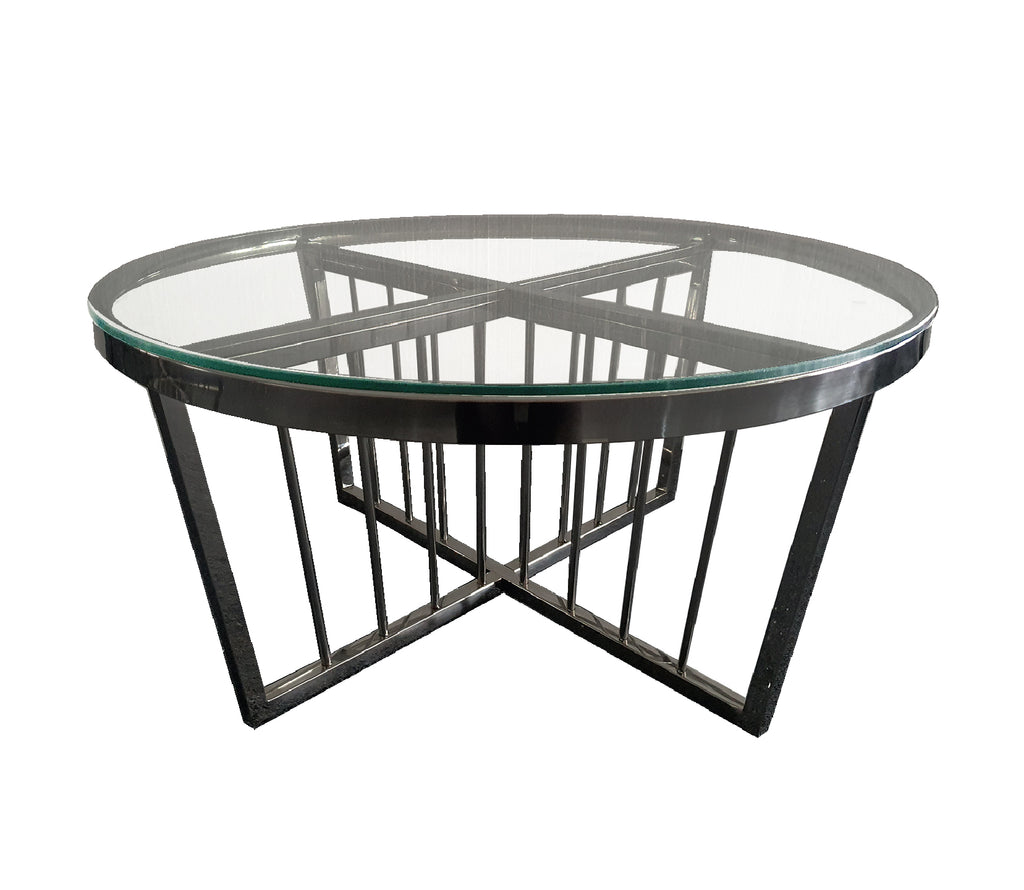 Serena Coffee Table - CLEARTOP - 95cm Black - Cosy Abode
