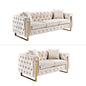 Madeline Range - Beige Velvet - Gold Trims - Cosy Abode