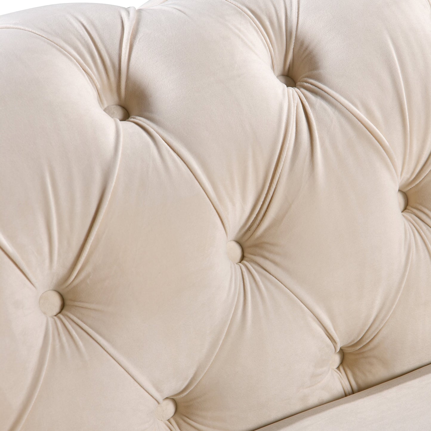 Madeline Range - Beige Velvet - Gold Trims - Cosy Abode