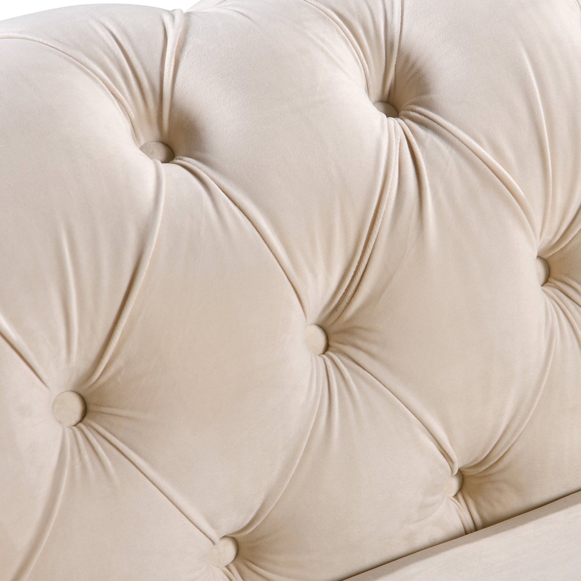 Madeline Range - Beige Velvet - Gold Trims - Cosy Abode