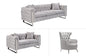 Madeline Range - Light Grey Velvet - Silver Trims - Cosy Abode