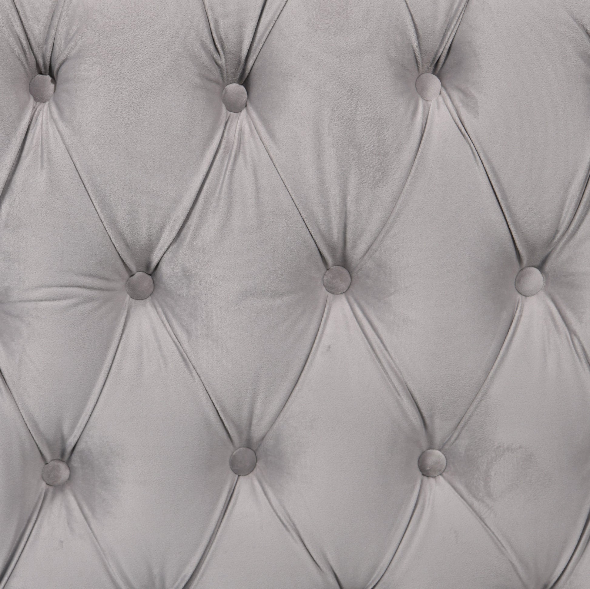 Madeline Range - Light Grey Velvet - Silver Trims - Cosy Abode