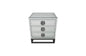Athens Mirrored Bed Side Table -Black - Cosy Abode