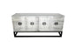 Athens Mirrored Buffet Table -Black - Cosy Abode