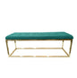 Holly Gold / Green Ottoman - Cosy Abode
