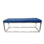 Holly Silver / Blue Ottoman - Cosy Abode