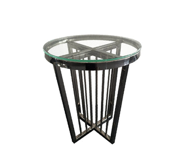 Salina Coffee Table - ClearTop - 45cm Black - Cosy Abode