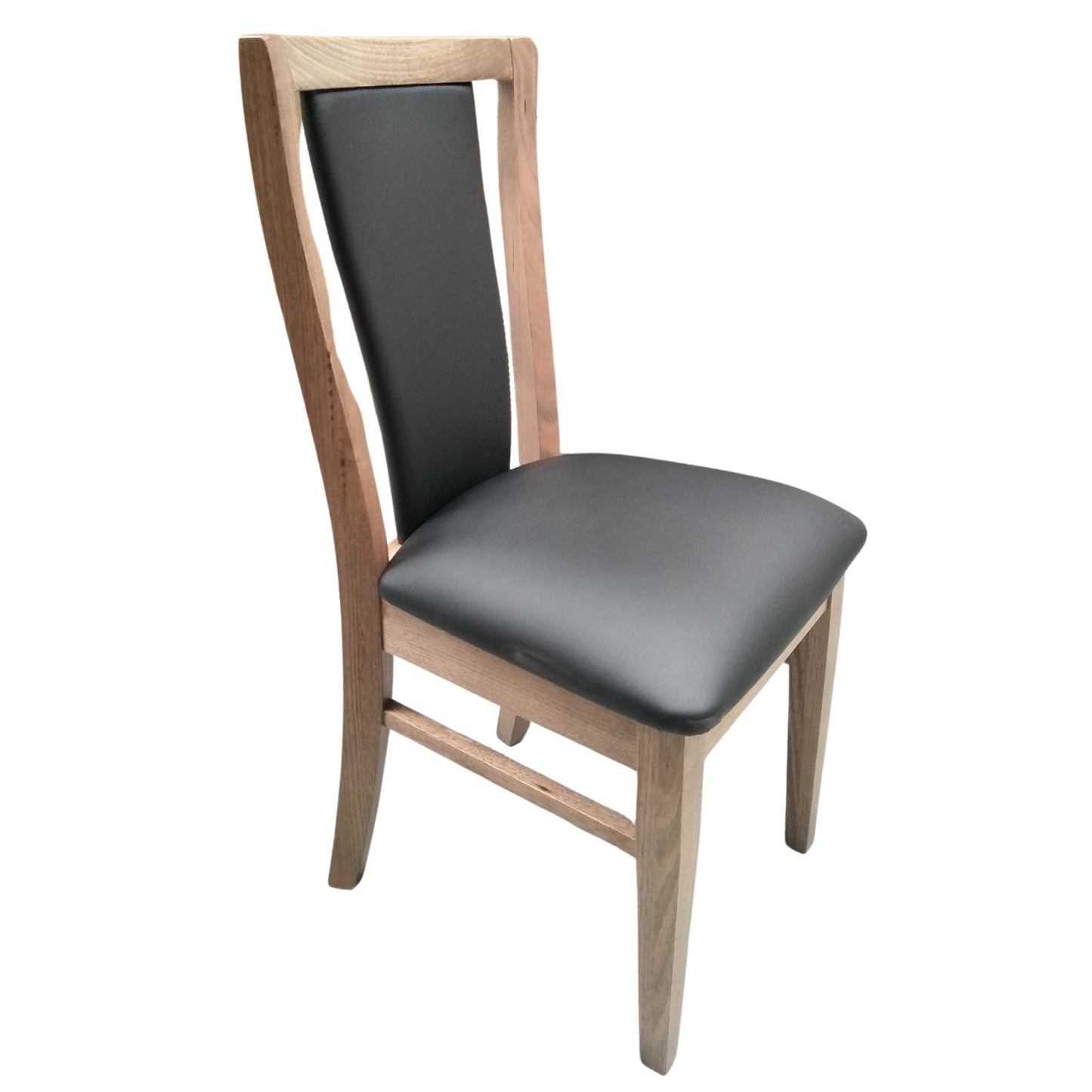 Fairmont 8pc Set Dining Chair PU Leather Seat Padded Back Solid Oak Timber Wood - Cosy Abode