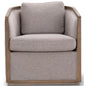 Moonlight Pine Fabric Club Armchair Executive Sofa Tub Chair - Steel - Cosy Abode