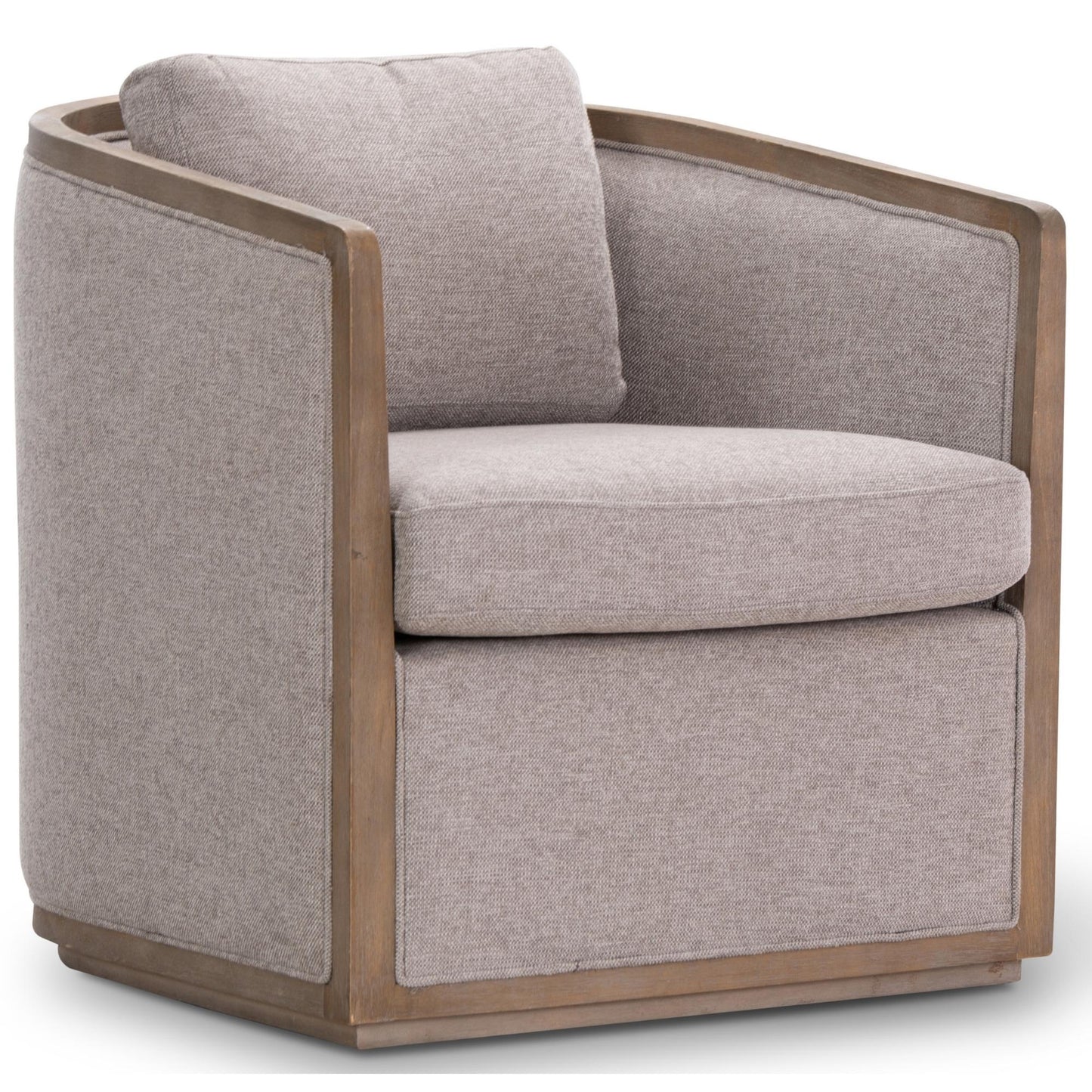 Moonlight Pine Fabric Club Armchair Executive Sofa Tub Chair - Steel - Cosy Abode