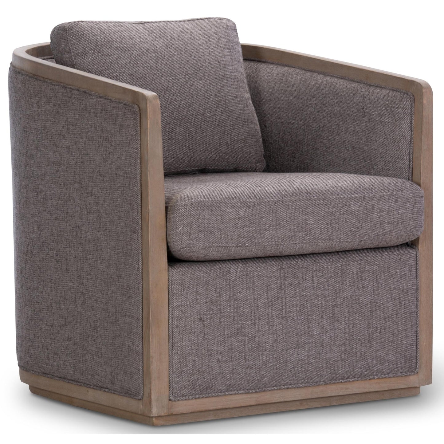 Moonlight Pine Fabric Club Armchair Executive Sofa Tub Chair - Grey - Cosy Abode