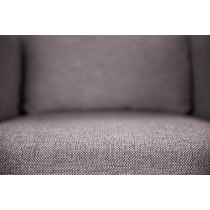 Moonlight Pine Fabric Club Armchair Executive Sofa Tub Chair - Grey - Cosy Abode