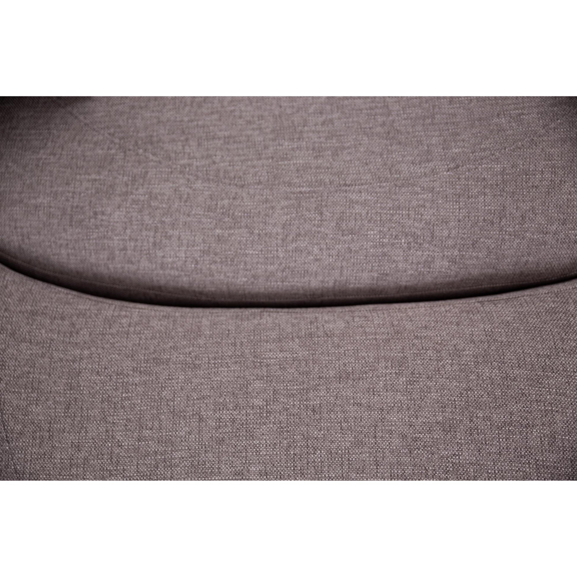 Sunshine Single Sofa Love Chair Fabric Swivel Armchair Ottoman Set - Grey - Cosy Abode