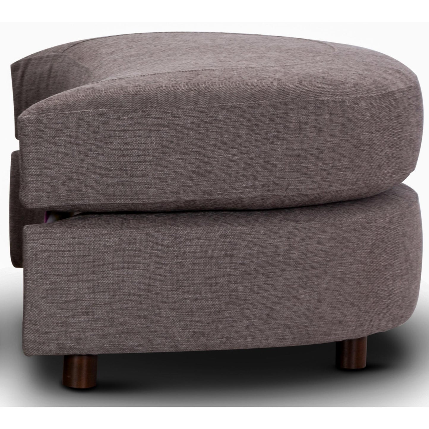 Sunshine Fabric Swivel Ottoman Foot Stool for Single Sofa Chair - Grey - Cosy Abode
