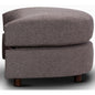 Sunshine Fabric Swivel Ottoman Foot Stool for Single Sofa Chair - Grey - Cosy Abode