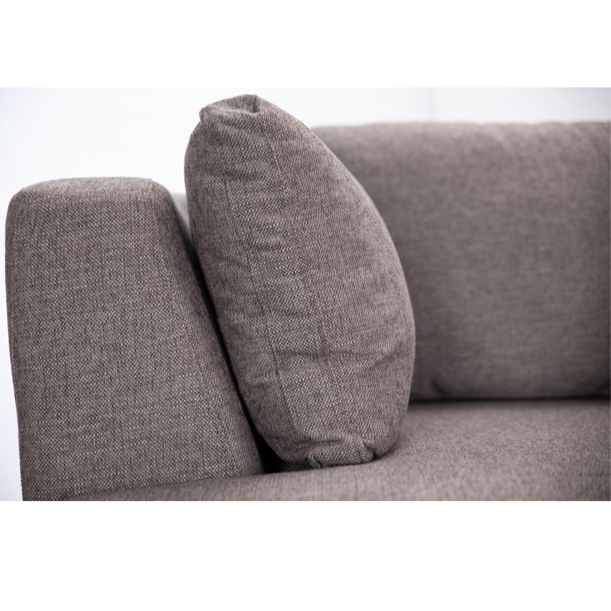 Sunshine Single Sofa Love Chair Fabric Swivel Armchair - Grey - Cosy Abode