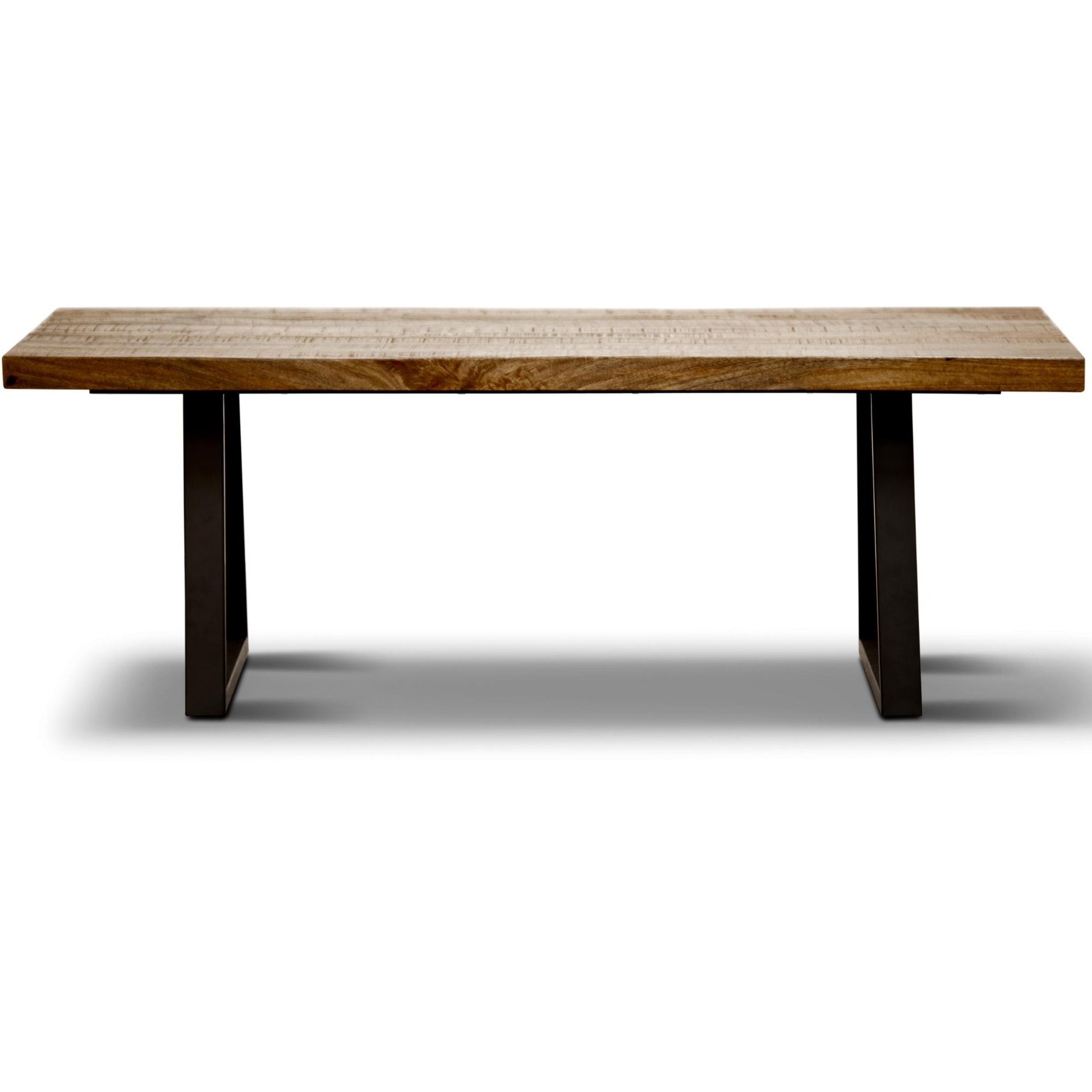 Begonia Coffee Table 130cm Live Edge Solid Mango Wood Unique Furniture - Natural - Cosy Abode