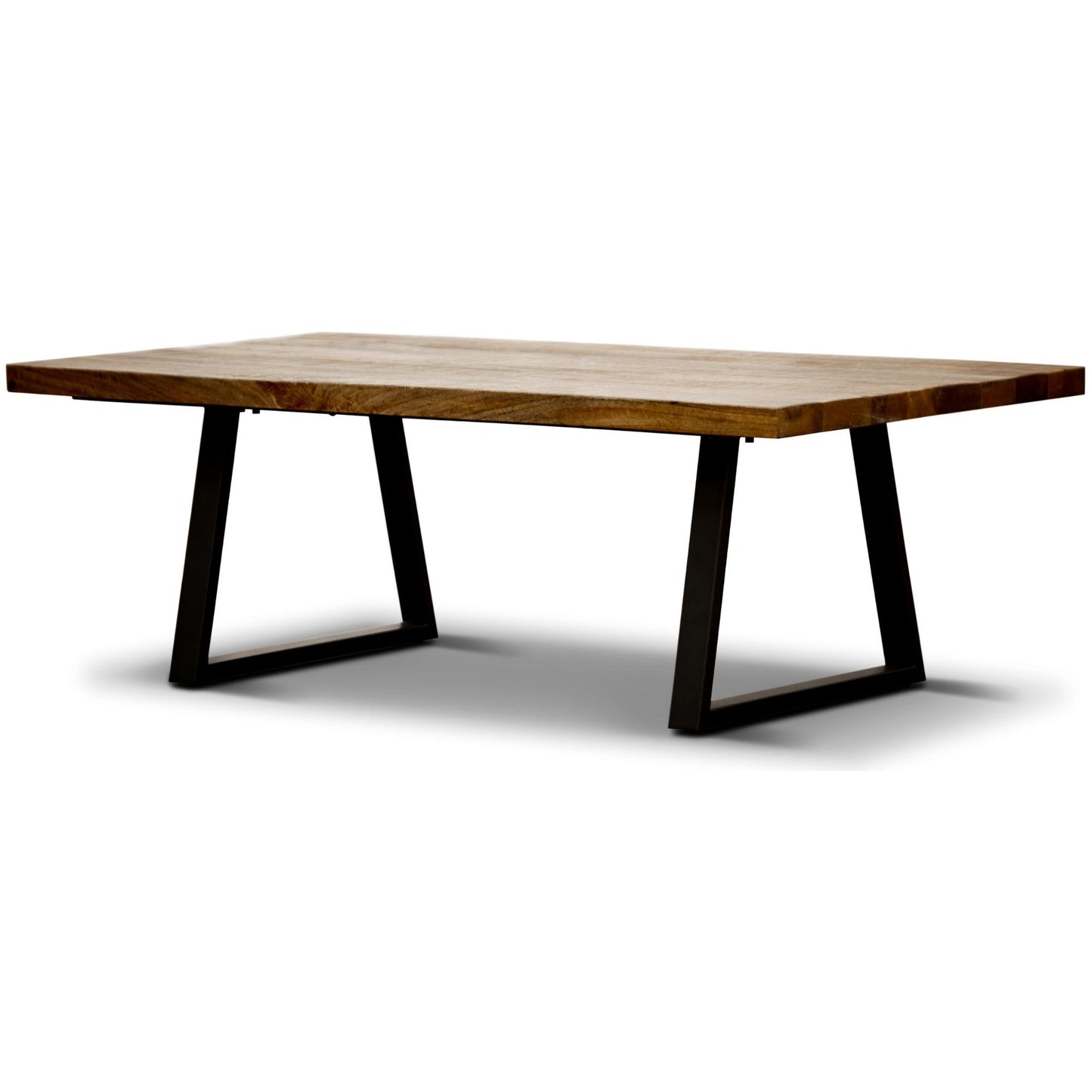 Begonia Coffee Table 130cm Live Edge Solid Mango Wood Unique Furniture - Natural - Cosy Abode