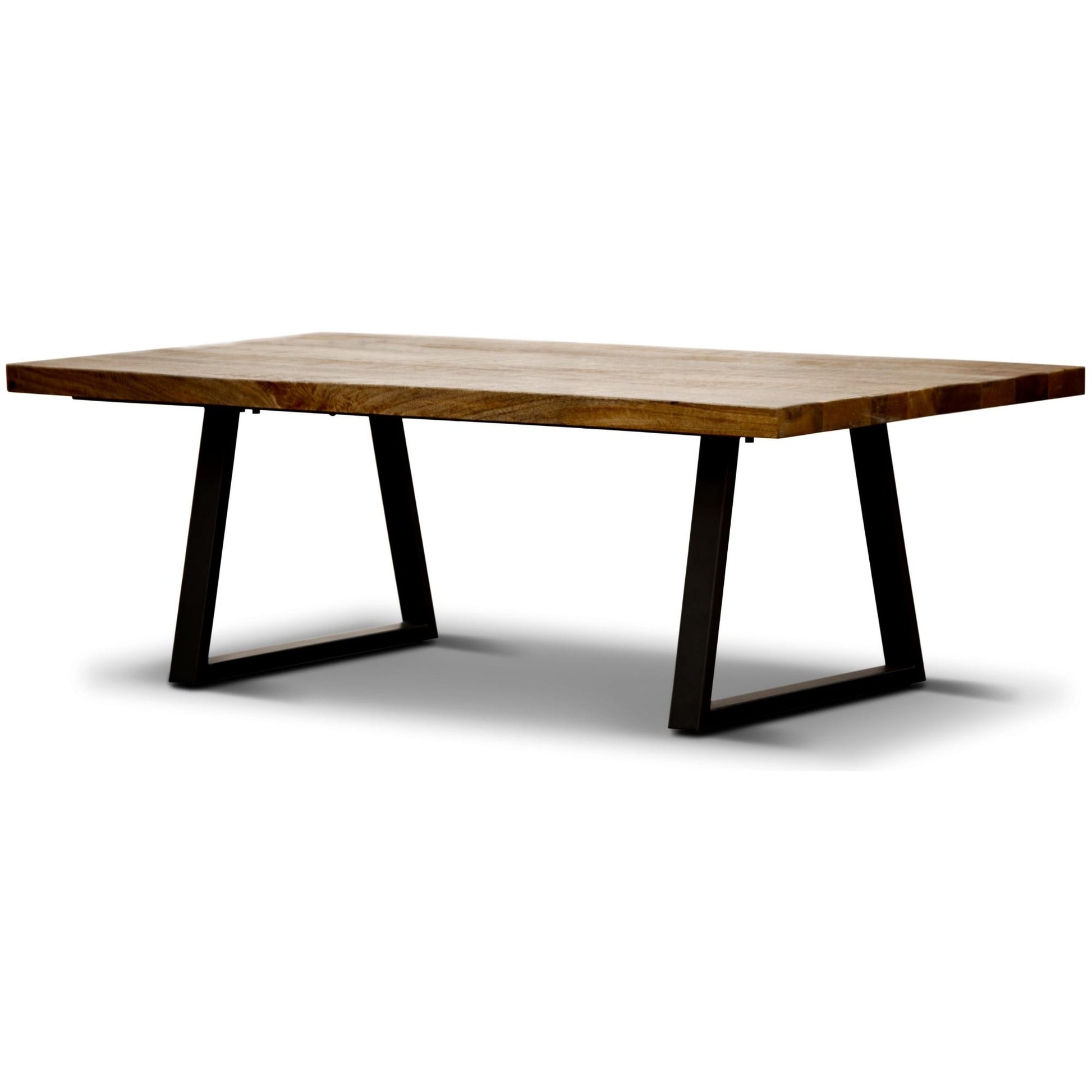 Begonia Coffee Table 130cm Live Edge Solid Mango Wood Unique Furniture - Natural - Cosy Abode