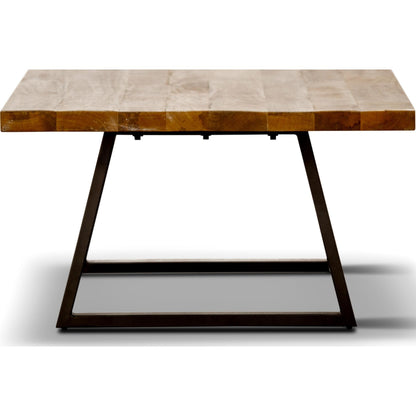 Begonia Coffee Table 130cm Live Edge Solid Mango Wood Unique Furniture - Natural - Cosy Abode