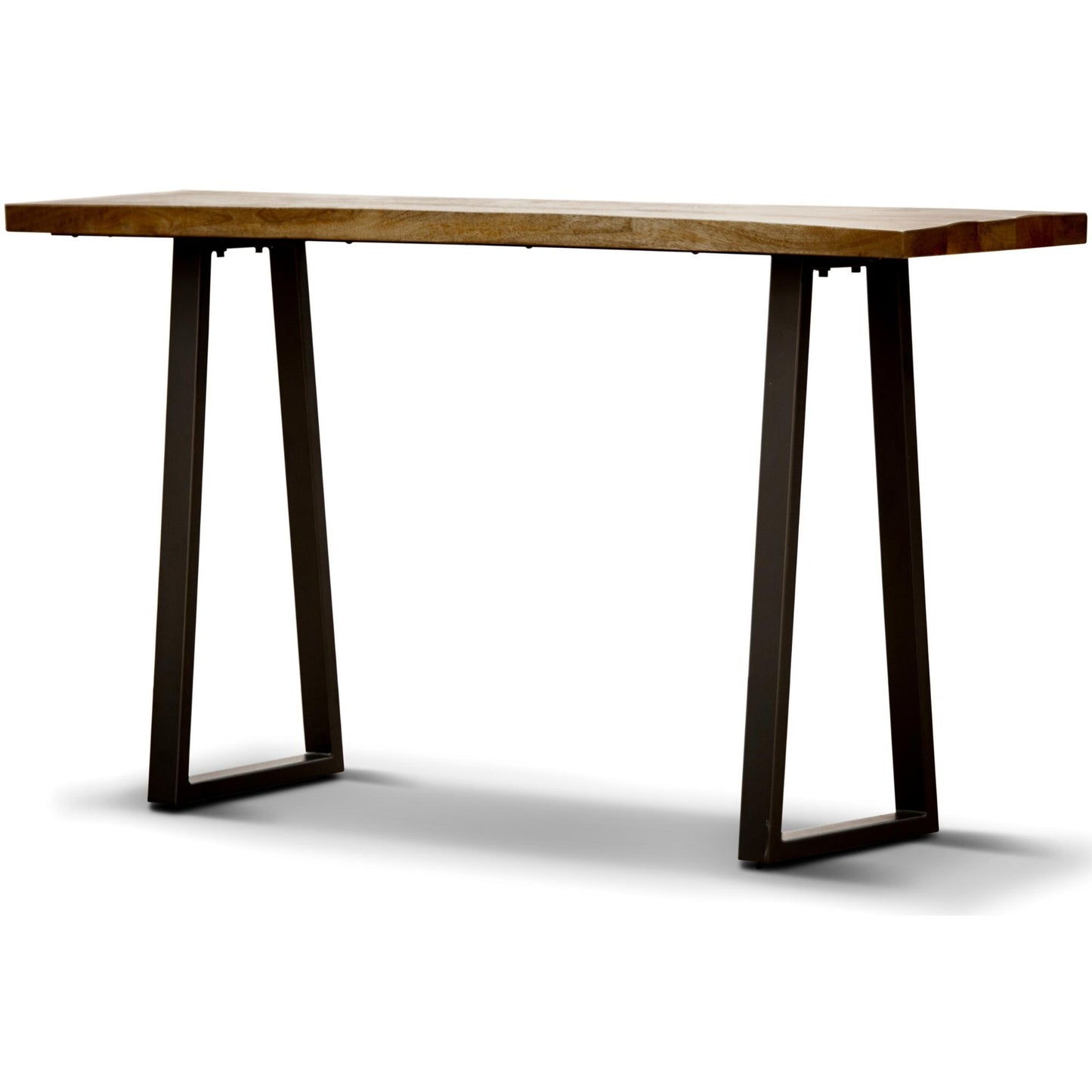 Begonia Console Table 140cm Live Edge Solid Mango Wood Unique Furniture -Natural - Cosy Abode