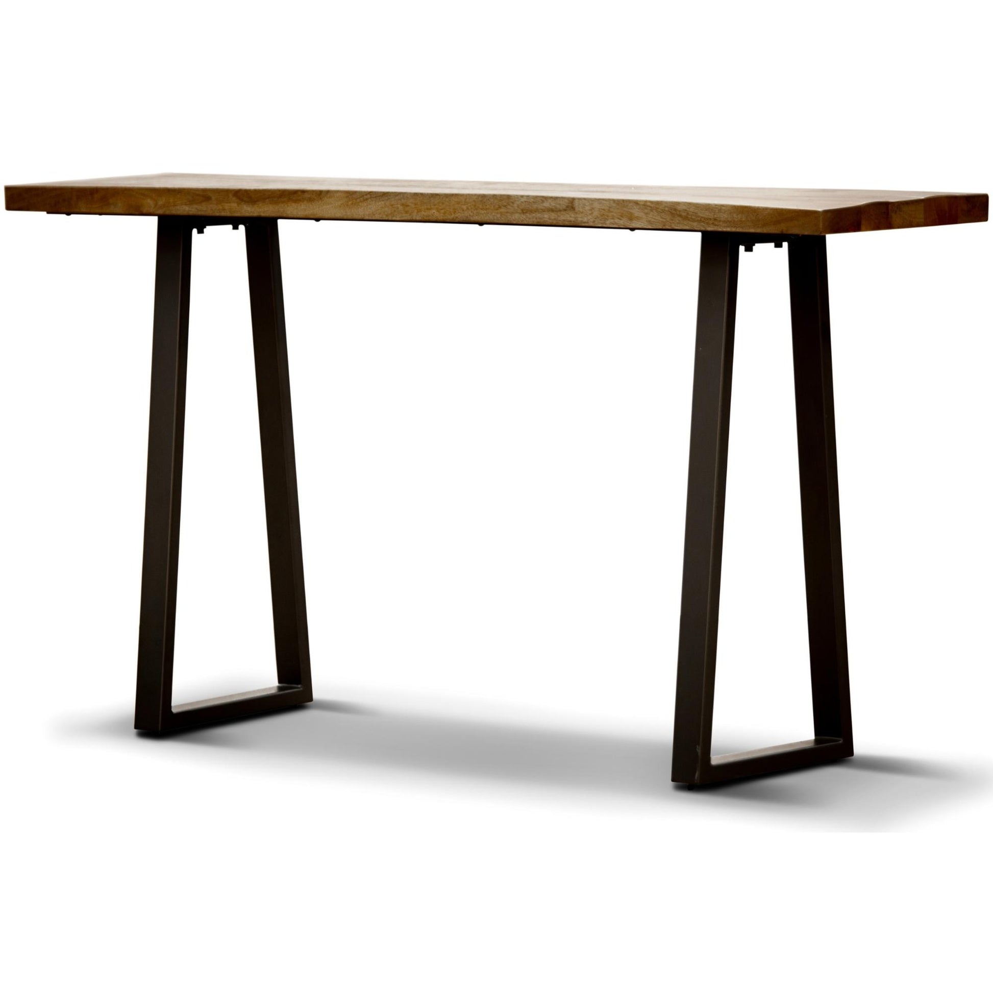 Begonia Console Table 140cm Live Edge Solid Mango Wood Unique Furniture -Natural - Cosy Abode
