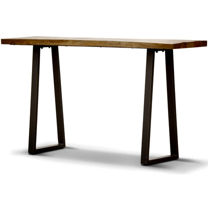 Begonia Console Table 140cm Live Edge Solid Mango Wood Unique Furniture -Natural - Cosy Abode