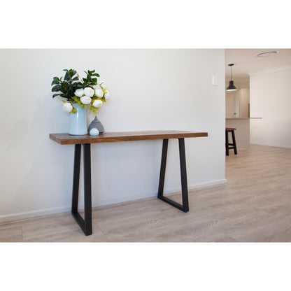 Begonia Console Table 140cm Live Edge Solid Mango Wood Unique Furniture -Natural - Cosy Abode